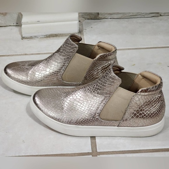 Coconuts by Matisse Harlan Rose Gold Snakeprint‎ Chelsea Booties boots sneakers - Picture 6 of 8